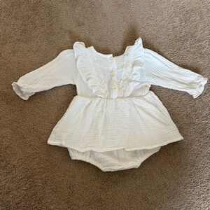 BabyGirl white cotton dress